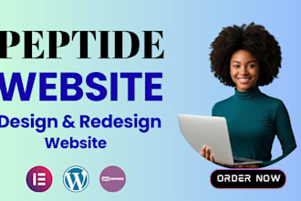 design your peptide website, research peptide, or peptide store