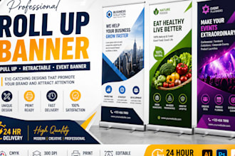 design roll up banner pull up banner retractable banner event banner in 24 hrs