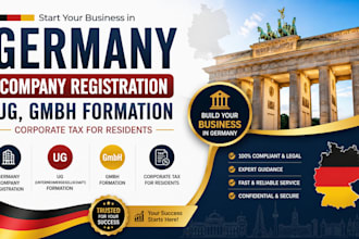 do germany company registration, ug, gmbh formation, corporate tax for residents
