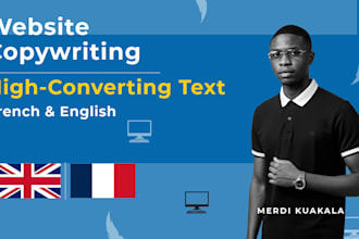 write your bilingual website copywriting and landing pages