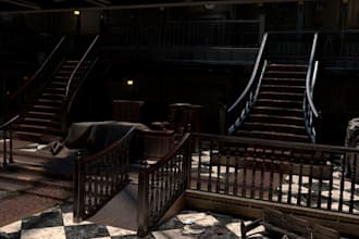 design atmospheric horror game environments in unreal engine 5 or unity