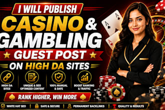 publish poker and igaming guest post on high da sites