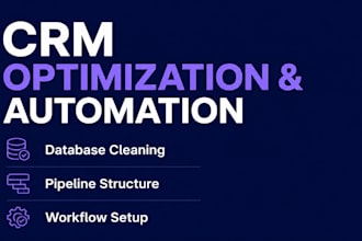 clean, structure, and optimize your CRM