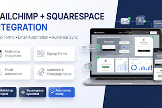 integrate mailchimp with squarespace, setup forms and email automation