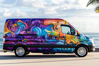car wrap vehicle wrap truck wrap racing car wrap