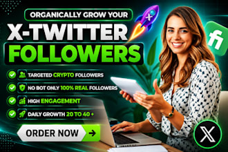 be your crypto twitter x marketing manager for organic growth