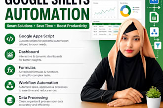 automate google sheets with apps script, formulas, dashboard