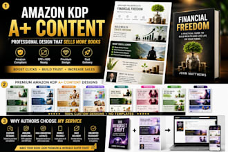 design professional amazon KDP a plus content for your book