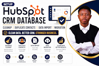 setup hubspot CRM database cleanup duplicate contacts data import migration