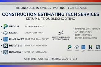 setup proest stack planswift esticom measuresquare buildexact heavybid agtek