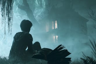 design a premium horror book cover
