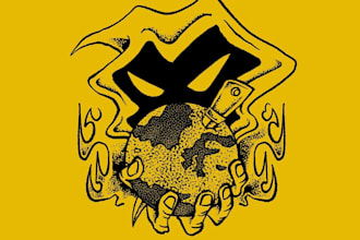 make artwork for merch, cover vinyl, logo ,etc