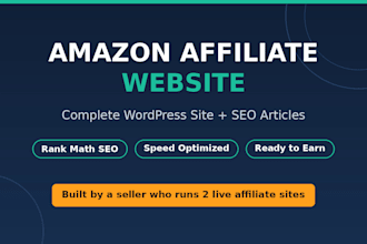 build amazon affiliate website with seo optimized articles