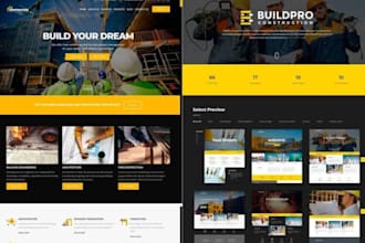 develop contractor website construction website contractor wordpress website