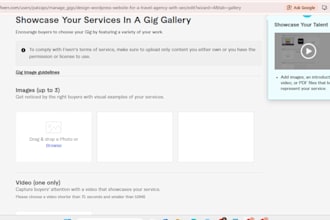 design wordpress website for a travel agency with seo