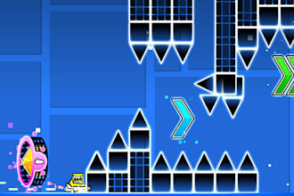 create a geometry dash layout