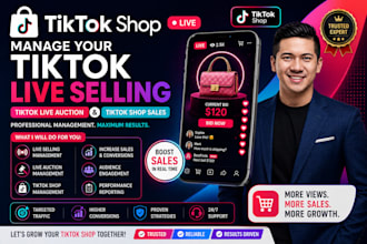 manage your tiktok live selling, tiktok live auction, and tiktok shop sales