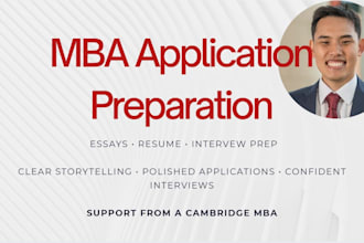 perfect your MBA application from a cambridge MBA in 24 hours