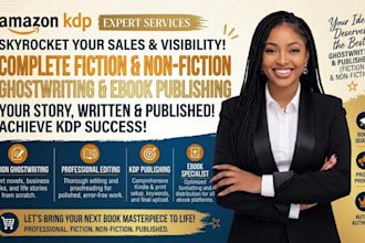 ghostwrite fiction and nonfiction book as a ghostwriter, ebook ghostwriter