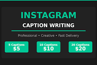 write engaging instagram captions for your brand