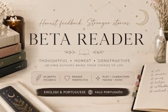 beta read your novel and provide honest, detailed feedback