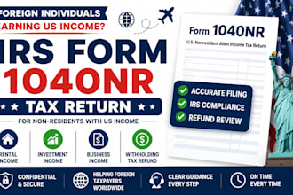 form 1040nr non resident tax return US tax return foreign taxpayer irs tax