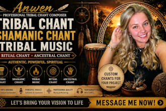 create tribal chant, shamanic chant, tribal music, ritual chant, ancestral chant