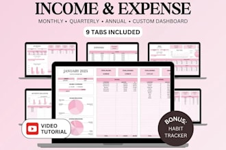 do custom automation google sheets excel spreadsheet expense tracker formulas