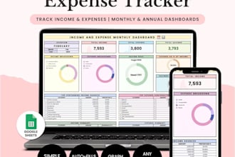 do custom automation google sheets excel spreadsheet expense tracker formulas