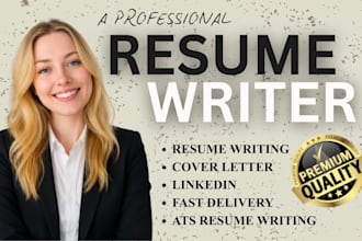 write a professional ats friendly resume and cover letter service
