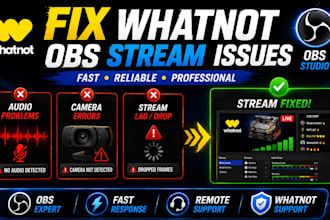 fix and troubleshoot your whatnot obs stream issues fast