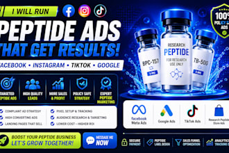 setup peptide ads facebook peptide ads fix compliant peptide ads marketing ads