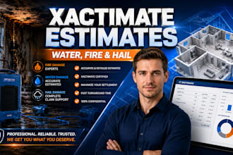 write xactimate estimates for water fire and storm damage insurance claims