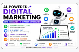 provide ai powered digital marketing lead generation ai chatbot and automation