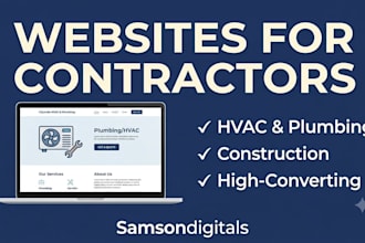 build a high converting website for hvac, construction, and plumbing