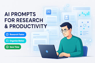 create ai prompts for research and productivity