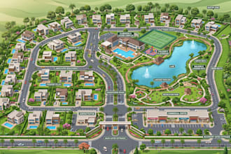 create subdivision map, parcel map, neighborhood layout, site plan, master plan