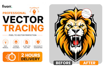 vectorize image, convert to vector tracing, recreate logo, image to vector