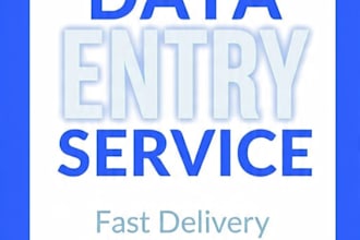 do fast and accurate data entry, excel and copy paste work