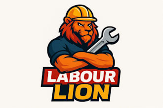 create amazing labour lion logo for your company
