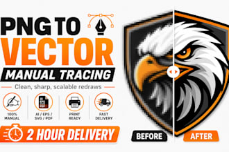 do image to vector, convert to vector logo tracing, vectorize image
