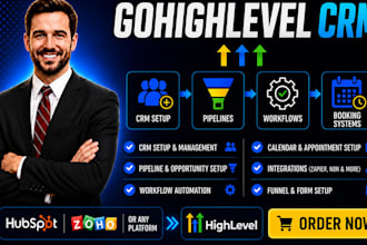 setup and migrate your CRM to gohighlevel from hubspot,
