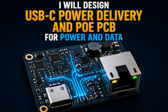 design usb c power delivery and poe pcb for power and data