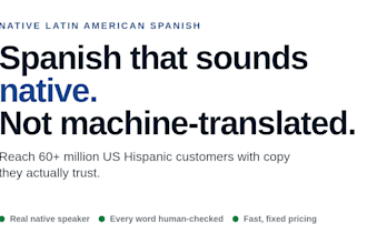 translate your website into natural latin american spanish