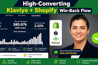 build a klaviyo winback flow to recover shopify revenue