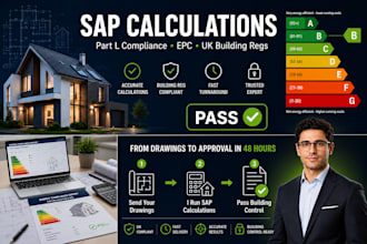 sap calculations, epc and part l compliance for UK building regulations