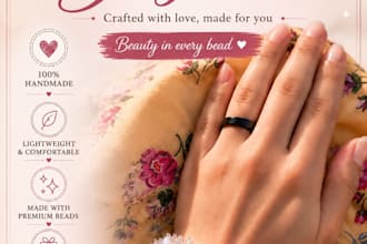 design elegant handmade jewelry pinterest pins and social media posts