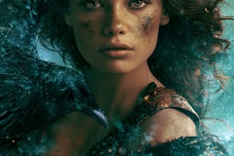 draw book cover illustration for fantasy, romance