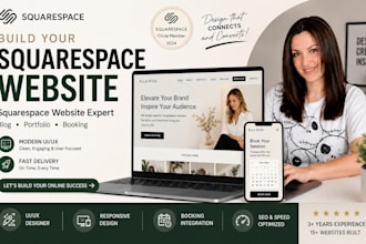 build website design with website mockup design squarespace wix godaddy website