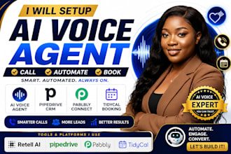 setup retell ai voice agent pipedrive pabbly connect tidycal booking automation